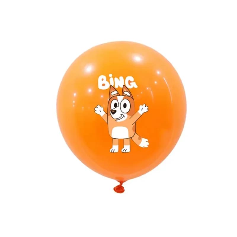 BuddyKiss 12inch Bluey Dog Latex Balloons Set Blue thumbnail 2