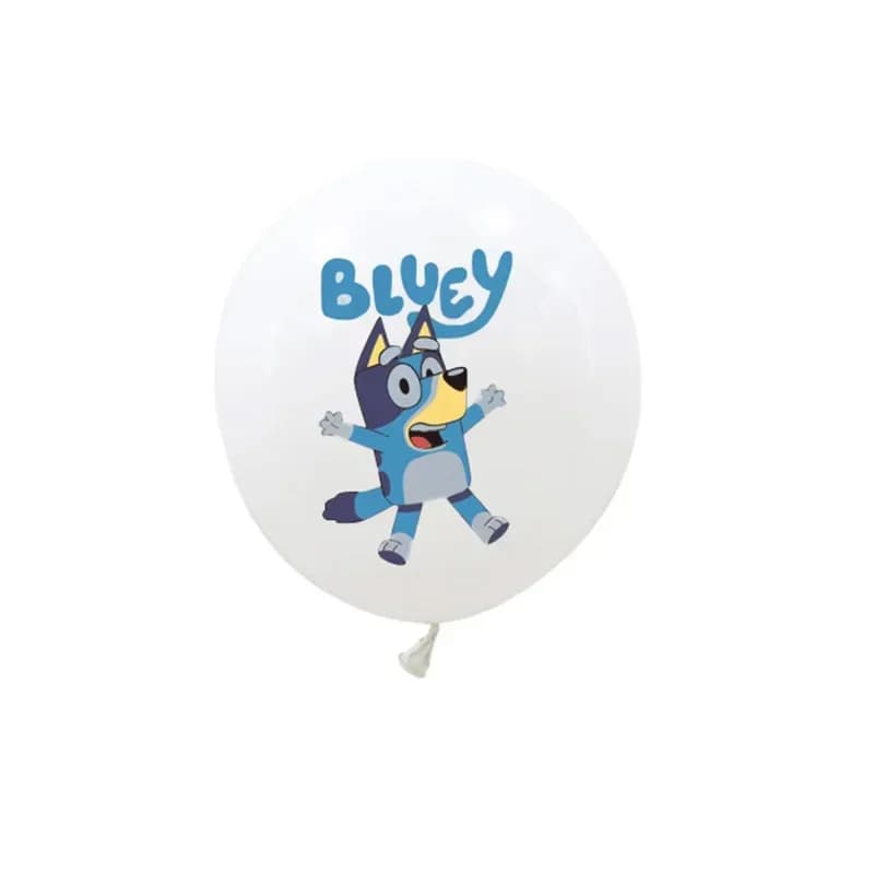 BuddyKiss 12inch Bluey Dog Latex Balloons Set Blue thumbnail 4